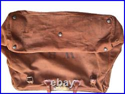 RARE Vintage/Retro CANVAS & LEATHER Heavy Royal Mail Bag/Sack Great Colour