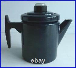 RETRO FINEL ARABIA BLUE ENAMEL COFFEE PERCOLATOR/POT- Antti Nurmesniemi Design