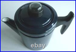 RETRO FINEL ARABIA BLUE ENAMEL COFFEE PERCOLATOR/POT- Antti Nurmesniemi Design