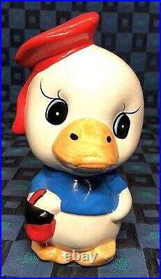 Rare Antique RiRi Picsou Donald Disney Piggy Bank Ideal Retro Deco Collection