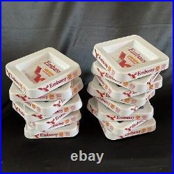 Rare Collection Of x15 NEW Embassy Melamine Ashtrays Brand New RETRO Bar Etc