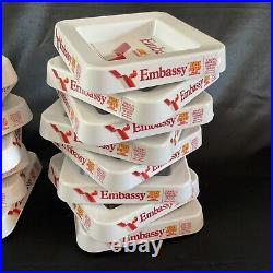 Rare Collection Of x15 NEW Embassy Melamine Ashtrays Brand New RETRO Bar Etc