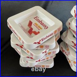 Rare Collection Of x15 NEW Embassy Melamine Ashtrays Brand New RETRO Bar Etc