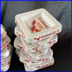 Rare Collection Of x15 NEW Embassy Melamine Ashtrays Brand New RETRO Bar Etc