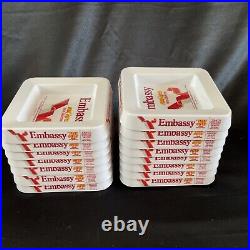 Rare Collection Of x15 NEW Embassy Melamine Ashtrays Brand New RETRO Bar Etc