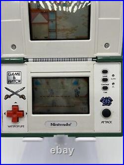 Rare Retro Nintendo Zelda Game & Watch Multi Screen ZL-65 1989 Boxed, Working