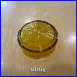 Rare Vintage 70s Tobacciana McDonald's Glass Ashtray Honey Retro Spiral Bottom