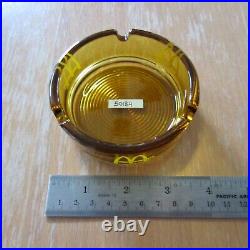 Rare Vintage 70s Tobacciana McDonald's Glass Ashtray Honey Retro Spiral Bottom