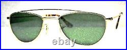 Ray-Ban USA NOS Vintage B&L 40s Retro Aviator W1758 24kGP Arista New Sunglasses