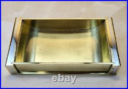 Remarkably Fine MCM Brass & White Metal Box Machinist Precision Crafted 4.1 lbs