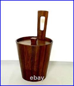 Retro 1960s Italian Teak Arni Form Ice Bucket Jens Quistgaard, 1960s