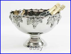 Retro Collections Victorian style Silver Plated Punch Bowl Ice Bucket Champagne/