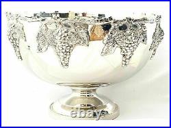 Retro Collections Victorian style Silver Plated Punch Bowl Ice Bucket Champagne/