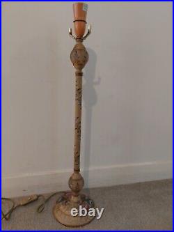 Retro Hand Finished Metal Table Lamp Very Unusual