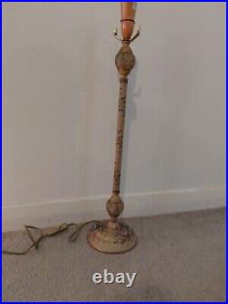 Retro Hand Finished Metal Table Lamp Very Unusual