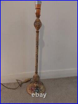 Retro Hand Finished Metal Table Lamp Very Unusual