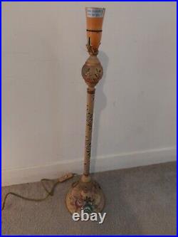 Retro Hand Finished Metal Table Lamp Very Unusual