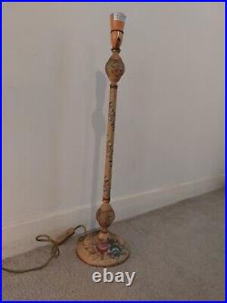 Retro Hand Finished Metal Table Lamp Very Unusual