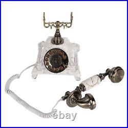 Retro Landline Telephone Multifunctional Recording Old Fashioned Dial HOT