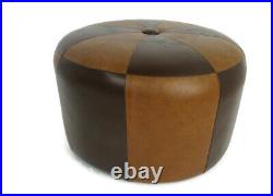 Retro Patchwork Footstool Stool Pouf Cut and Sew Ottoman Vintage Funky Seat