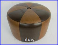 Retro Patchwork Footstool Stool Pouf Cut and Sew Ottoman Vintage Funky Seat