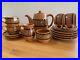 Retro Vintage Handmade Greek Pottery Tea Set 1971