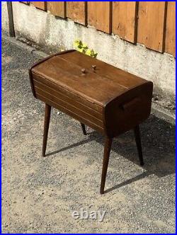 Retro Vintage Mid Century 1960's Danish Sewing Box /Storage