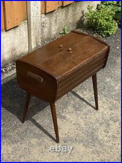 Retro Vintage Mid Century 1960's Danish Sewing Box /Storage