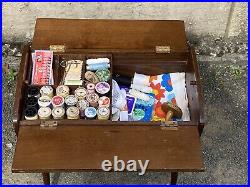 Retro Vintage Mid Century 1960's Danish Sewing Box /Storage