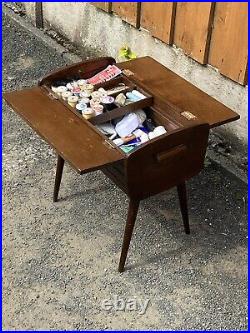 Retro Vintage Mid Century 1960's Danish Sewing Box /Storage