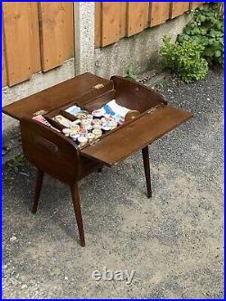 Retro Vintage Mid Century 1960's Danish Sewing Box /Storage