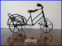 Retro Vintage Model Bicycle, Metal & Wood, Collectible, Home Office Shop Display