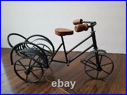 Retro Vintage Model Bicycle, Metal & Wood, Collectible, Home Office Shop Display