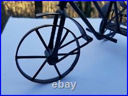 Retro Vintage Model Bicycle, Metal & Wood, Collectible, Home Office Shop Display