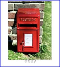 Retro collection Red Letterbox Post Box with Lock and 2 keys