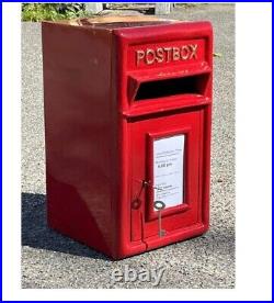 Retro collection Red Letterbox Post Box with Lock and 2 keys