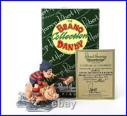 Robert Harrop'dennis & Rasher' Retro Paint Beano Dandy Figure Bdmill02, Boxed