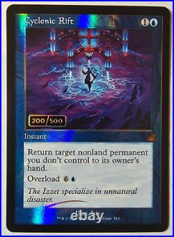 Serialised Cyclonic Rift 200/500 Retro Foil Magic the Gathering (Serialized)