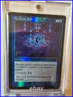 Serialised Cyclonic Rift 200/500 Retro Foil Magic the Gathering (Serialized)