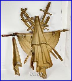 Sexton Sword, Robe/Cape, and Spear Crest 3D Wall Art Steel 1968 Vintage Retro