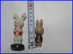 Showa Retro Pyon-Chan Doll Ss Pharmaceutical Chain Estaro And Kokeshi 3Items