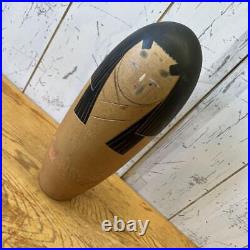 Showa Retro Wooden Wood Carving Small Mustard Kokeshi Ornament Object Interior