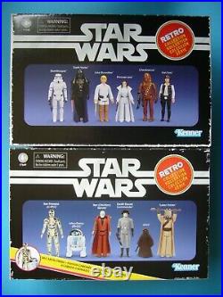 Star Wars 3.75 The Retro Collection Anh Waves 1 & 2 Multipack Mib