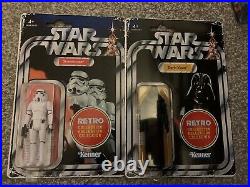 Star Wars Retro Collection Stormtrooper And Darth Vader Action Figure