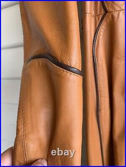 Stephen Dattner Leather Coat Jacket London Vintage Retro Festival Original Mens