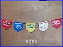 Subaru Bunting/Flags. Retro Dealership Signage. Ideal For Garage Or Man Cave