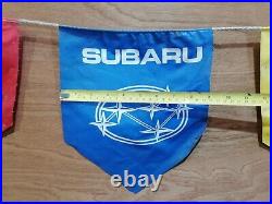 Subaru Bunting/Flags. Retro Dealership Signage. Ideal For Garage Or Man Cave