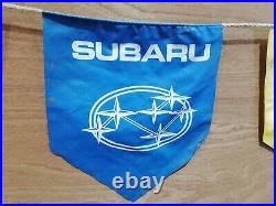 Subaru Bunting/Flags. Retro Dealership Signage. Ideal For Garage Or Man Cave