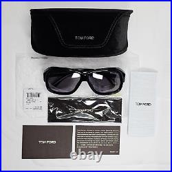 Tom Ford Sunglasses Black Lyle Grey Square Large FT0837 TF 837-N 01C 60mm