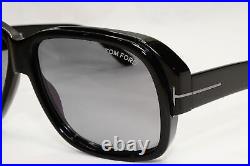 Tom Ford Sunglasses Black Lyle Grey Square Large FT0837 TF 837-N 01C 60mm